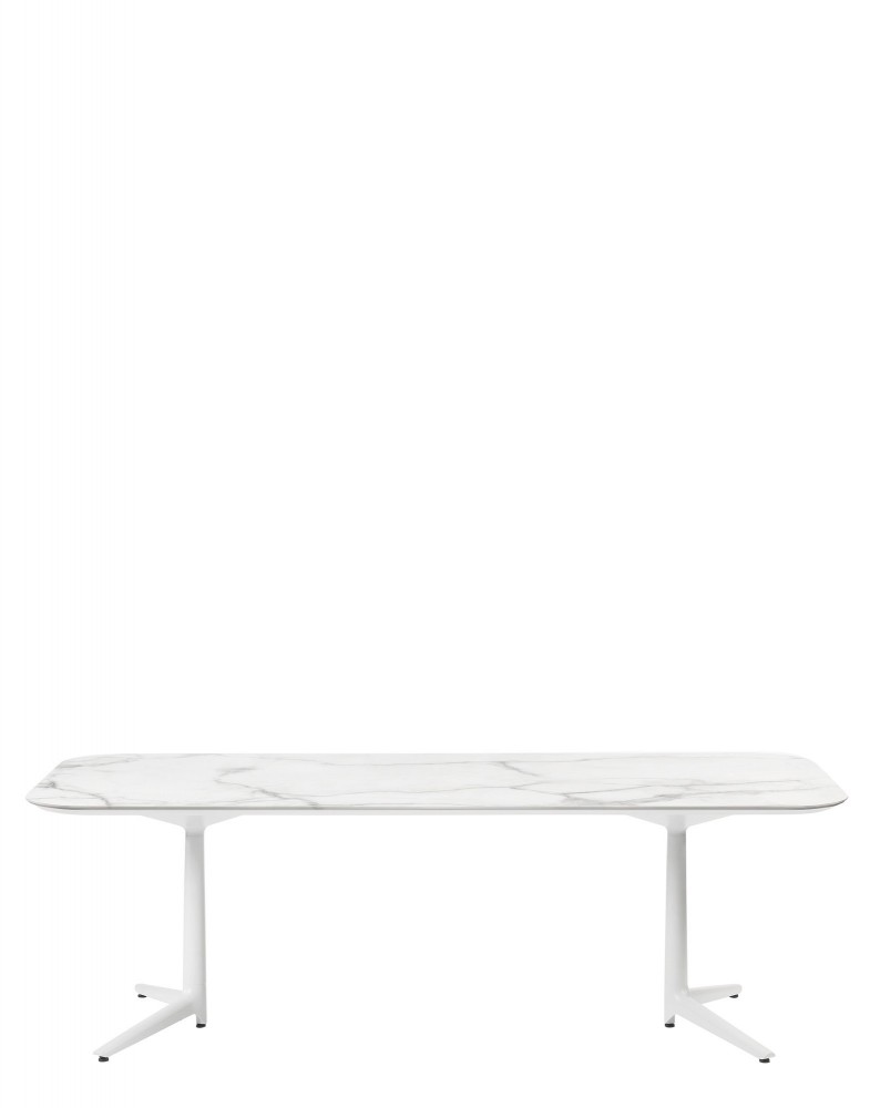 Стол Multiplo (белый) 192x118см, мрамор, овальный