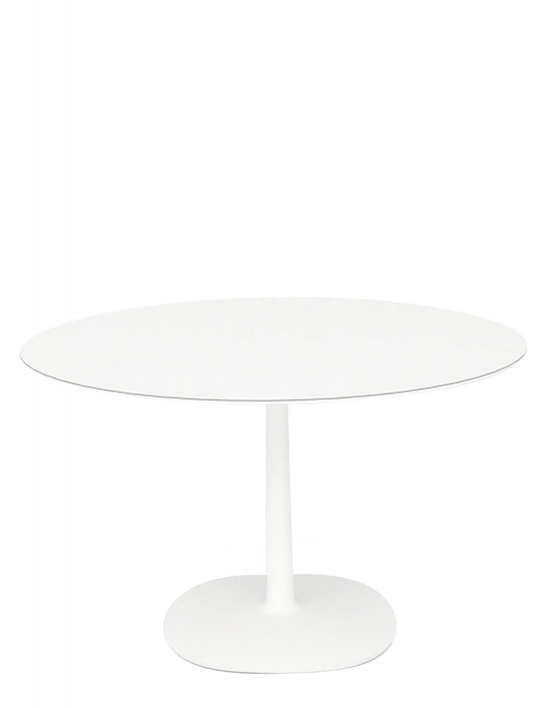 Стол Multiplo (белый) диаметр 135см, стекло