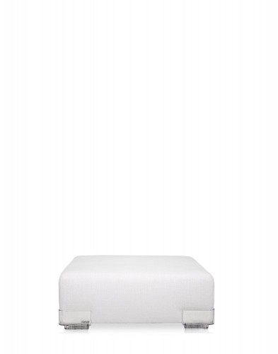 Пуф Plastics Duo (белый/кристалл) 88x88см Пуф Plastics Duo (белый/кристалл) 88x88см