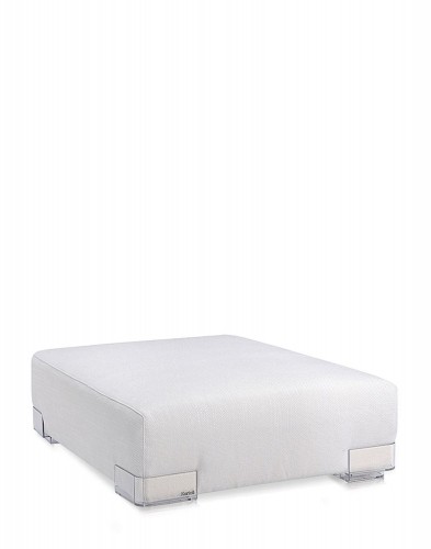 Пуф Plastics Duo (белый/кристалл) 88x114см Пуф Plastics Duo (белый/кристалл) 88x114см