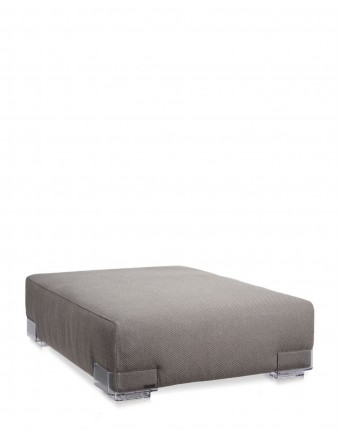 Пуф Plastics Duo (серый/кристалл) 88x114см Пуф Plastics Duo (серый/кристалл) 88x114см