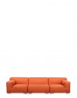 Кресло Plastics Duo (оранжевое/кристалл) 88x88см