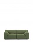 Диван Plastics Duo  (зеленый) 228х88см, высота подлокотника 64см, в ткани Orsetto 