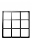 Шкаф книжный сборный Polvara (черный) Композиция 2