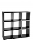 Шкаф книжный сборный Polvara (черный) Композиция 2