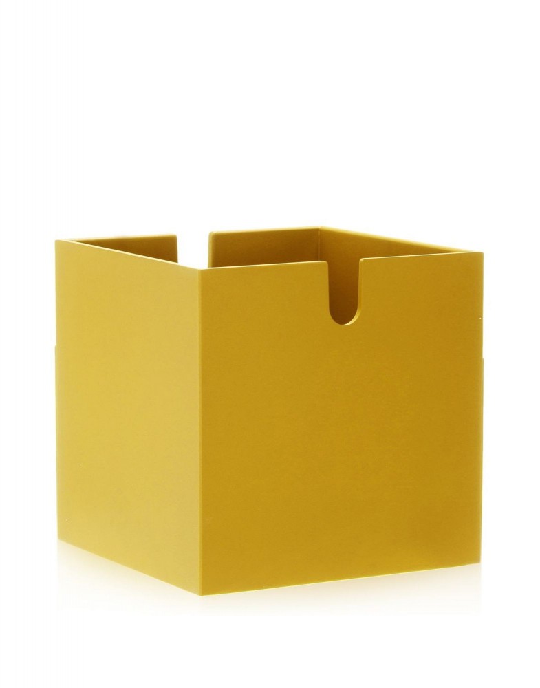 Шкаф книжный сборный Polvara (желтый) Куб