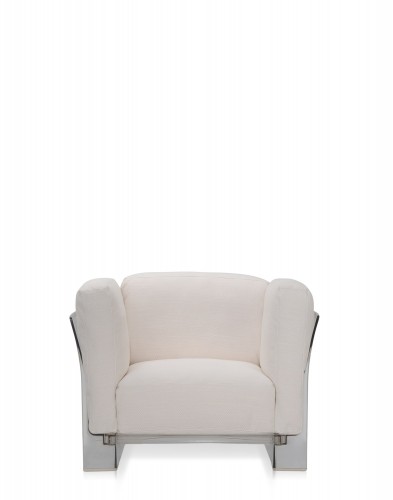 Кресло Pop Duo (белое/кристалл)