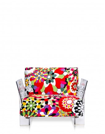 Кресло Pop (красное/кристалл) в отделке Missoni