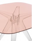 Стол Sir Gio (розовый/кристалл)