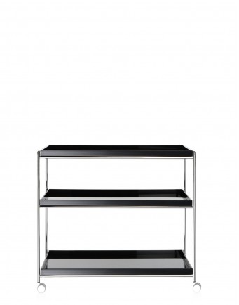 Консоль Trays (черная) 80x40см, на колесах Консоль Trays (черная) 80x40см, на колесах